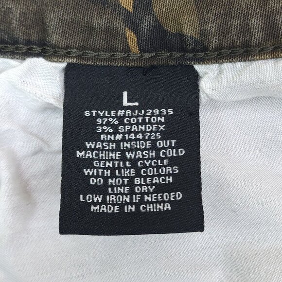 Fashion Nova Mens Camouflage Cargo Pants Size L Elastic Leg Opening - Picture 5 of 12